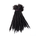 100% Human Hair Texture Locs Dreadlocks Extensions | Coiled Tips Locs