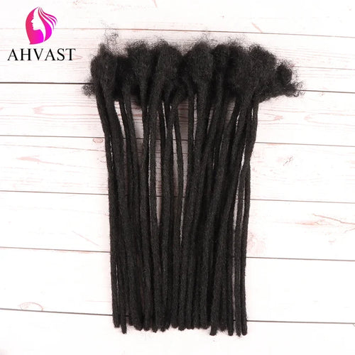 AHVast  100% Handmade Human Hair Locs Dreadlocks Extentions Afro Kinky Curly Hair Wholesale