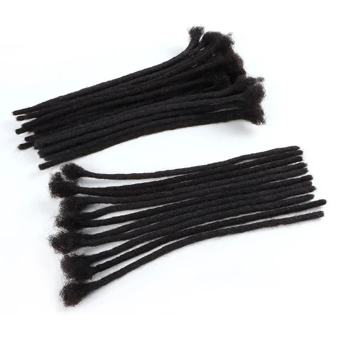 AHVAST Dread Locks Crochet Hair 100% Real Human Hair Handmade Long Dreadlocks Extension For Men Women