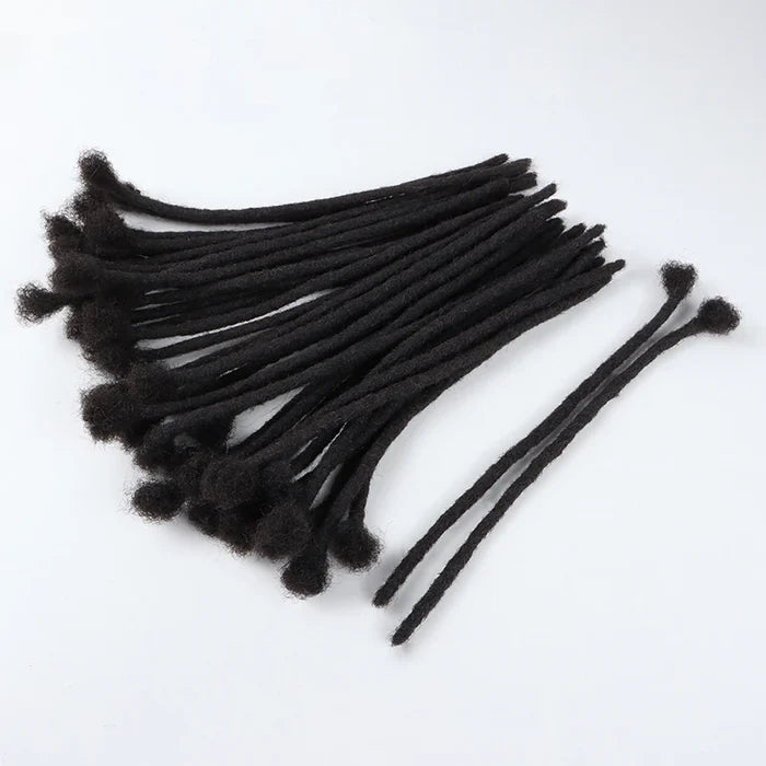 AHVAST Dread Locks Crochet Hair 100% Real Human Hair Handmade Long Dreadlocks Extension For Men Women