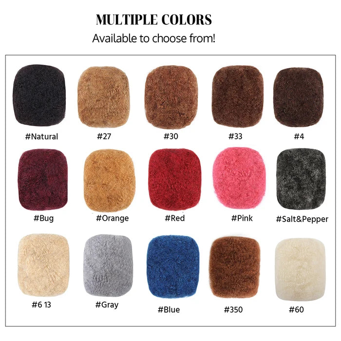 AHVAST Hair bulk Afro kinky Human Hair Bulk wholesale human hair bulk remy Bulk Human Hair Buns For Braiding