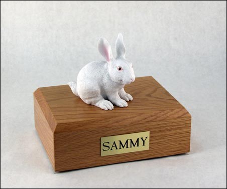 Albino White Rabbit Urn