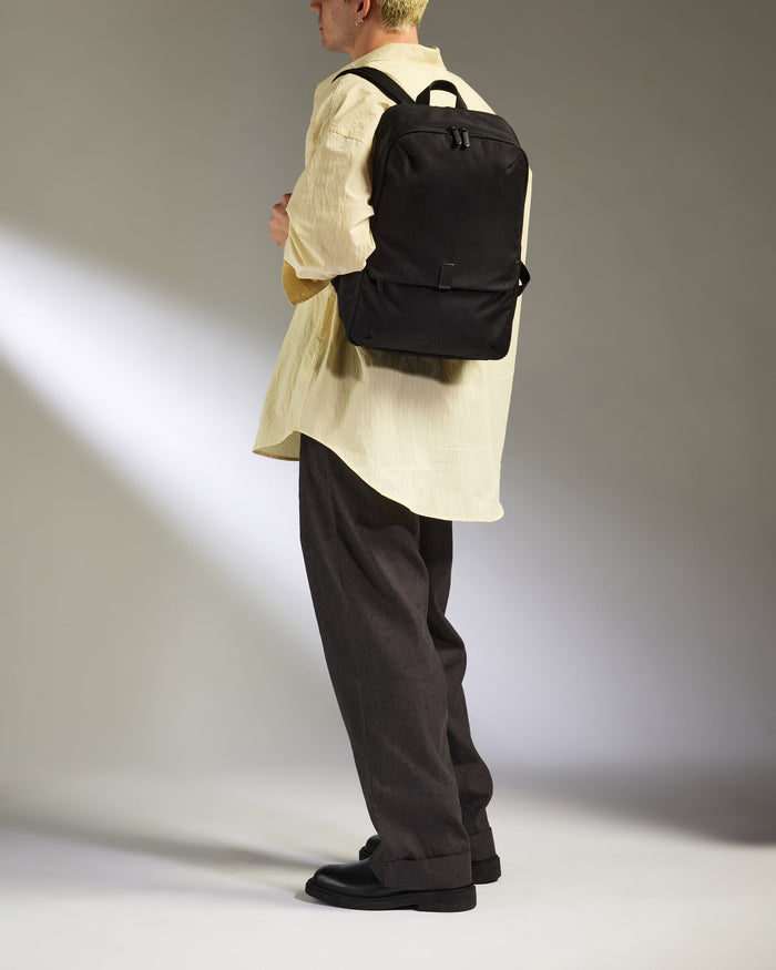 a person with a backpack