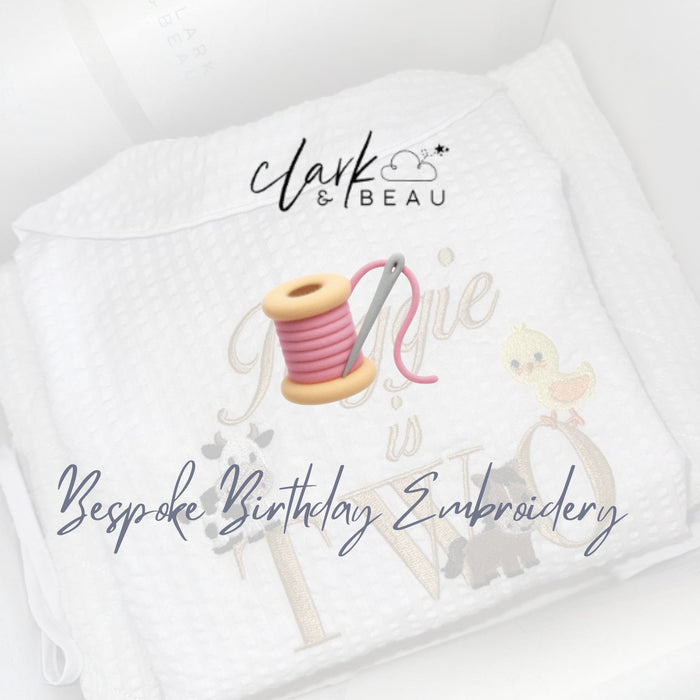 Bespoke Birthday Embroidery