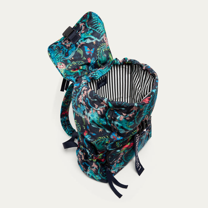 Floral-patterned backpack  by Lulu Guinness x Emma Shipley on a white background