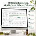 Botanical Extraction Yield Calculator