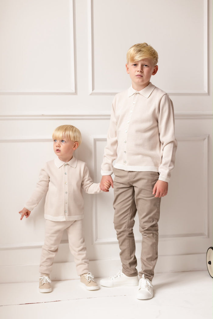 Boys Beige Santiago Trainer