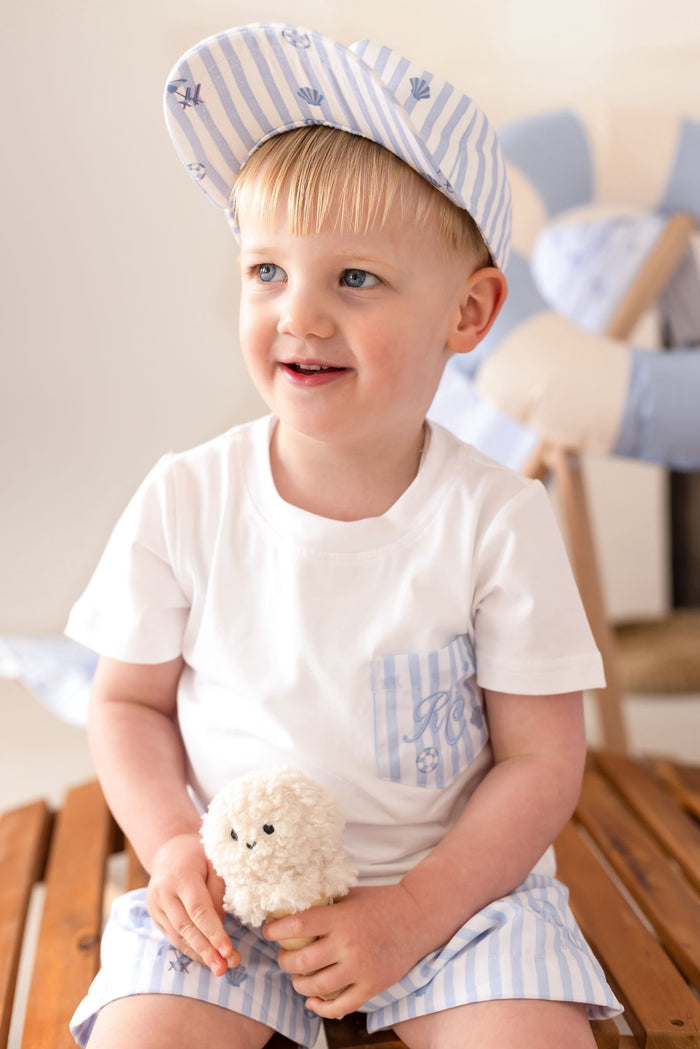 Boys Blue Beach Bebé Cap