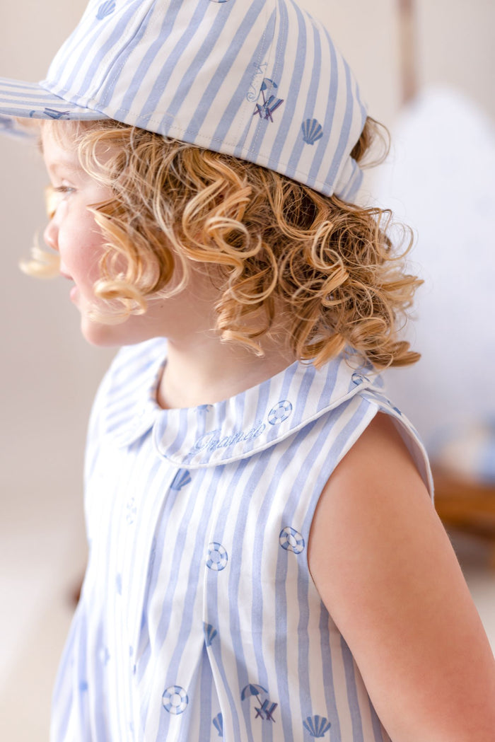 Boys Blue Beach Bebé Cap