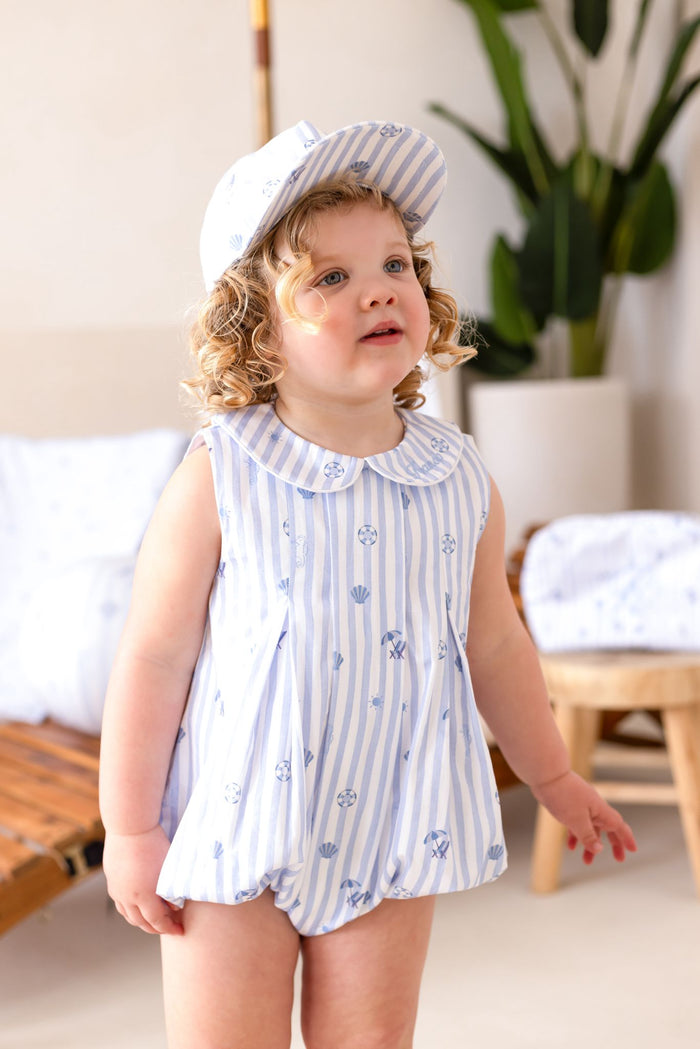 Boys Blue Beach Bebé Cap