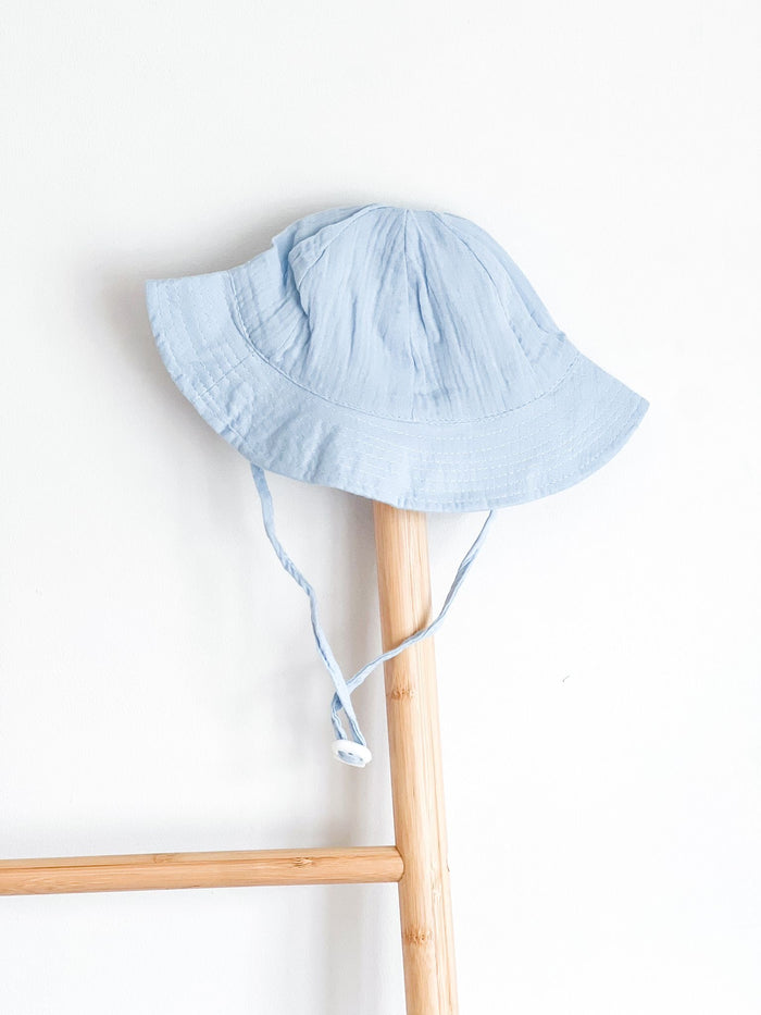 Boys Blue Crinkle Bucket Hat