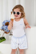 Boys Blue Ditsy Swimshorts