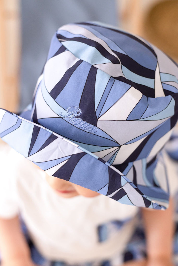 Boys Blue Personalised Riviera Muse Bucket Hat