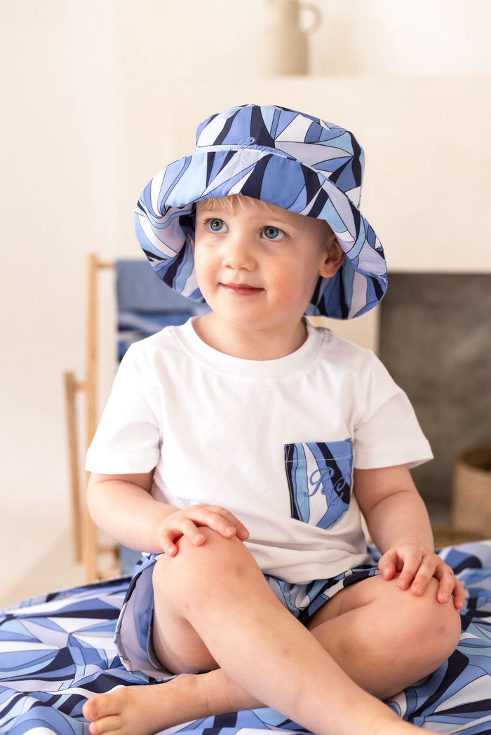 Boys Blue Personalised Riviera Muse Bucket Hat