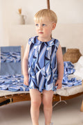 Boys Blue Personalised Riviera Muse Romper