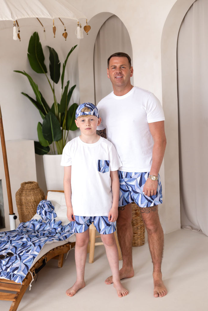 Boys Blue Personalised Riviera Muse Swimshorts