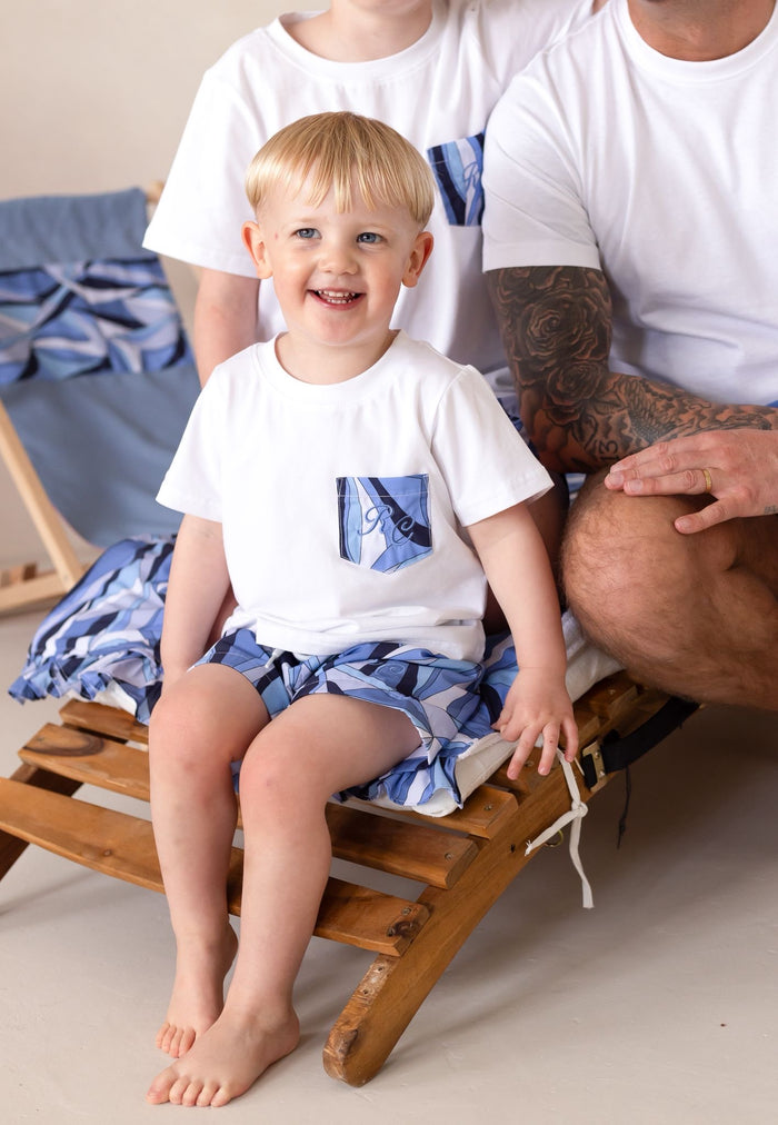 Boys Blue Personalised Riviera Muse Swimshorts