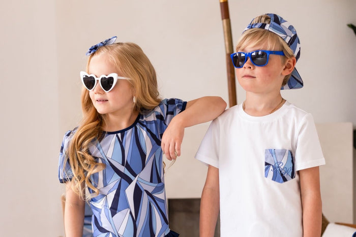 Boys Blue Personalised Riviera Muse Swimshorts