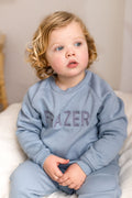 Boys Blue Personalised Soft Fleece Loungewear