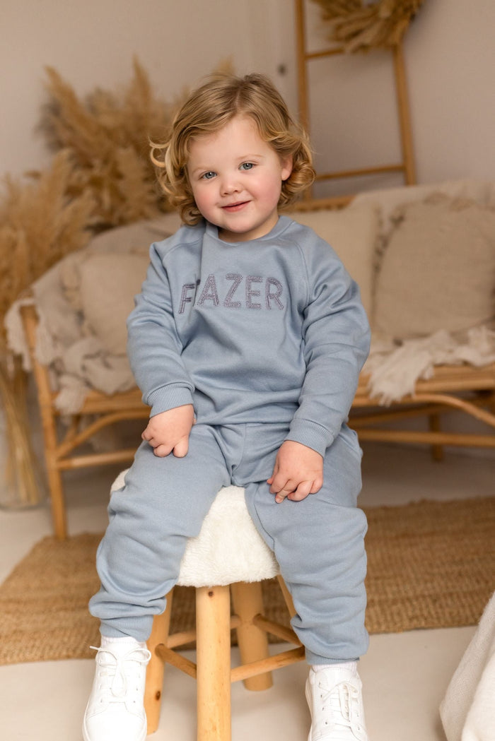 Boys Blue Personalised Soft Fleece Loungewear