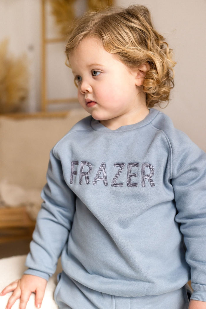 Boys Blue Personalised Soft Fleece Loungewear