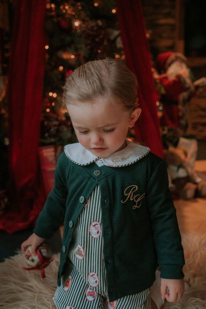 Boys Emerald Personalised Cardigan