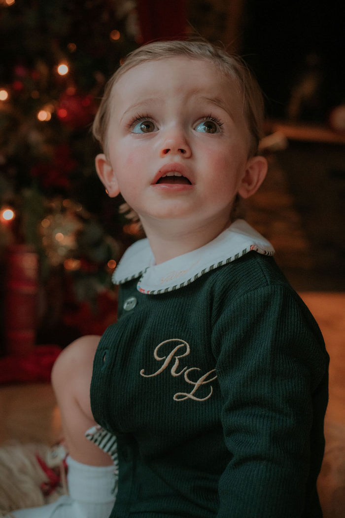 Boys Emerald Personalised Cardigan