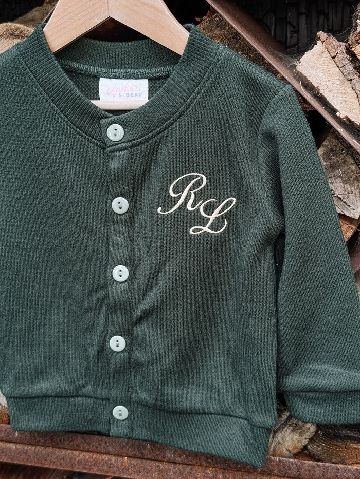 Boys Emerald Personalised Cardigan