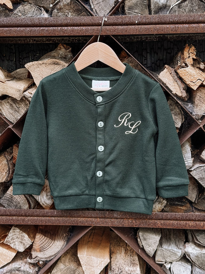 Boys Emerald Personalised Cardigan