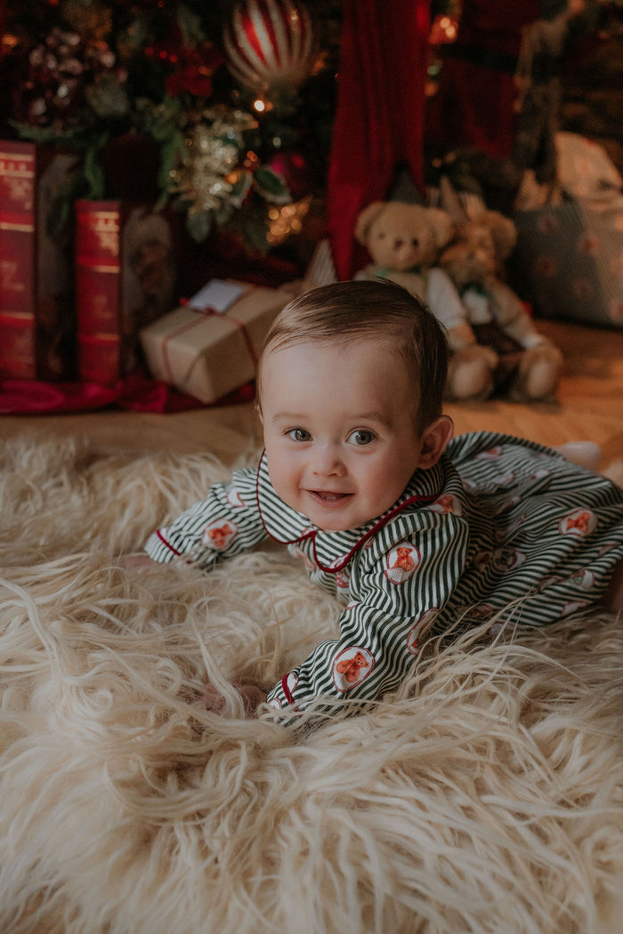 Boys Emerald Vintage Noelle Corduroy Romper