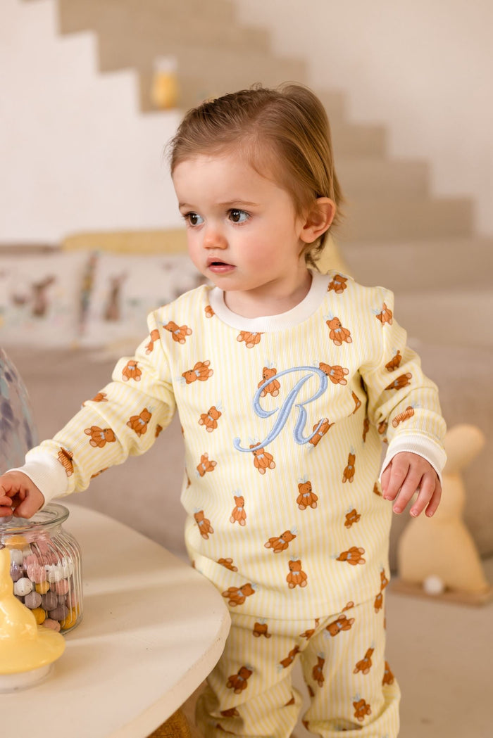 Boys Lemon Roux Bear Pyjamas
