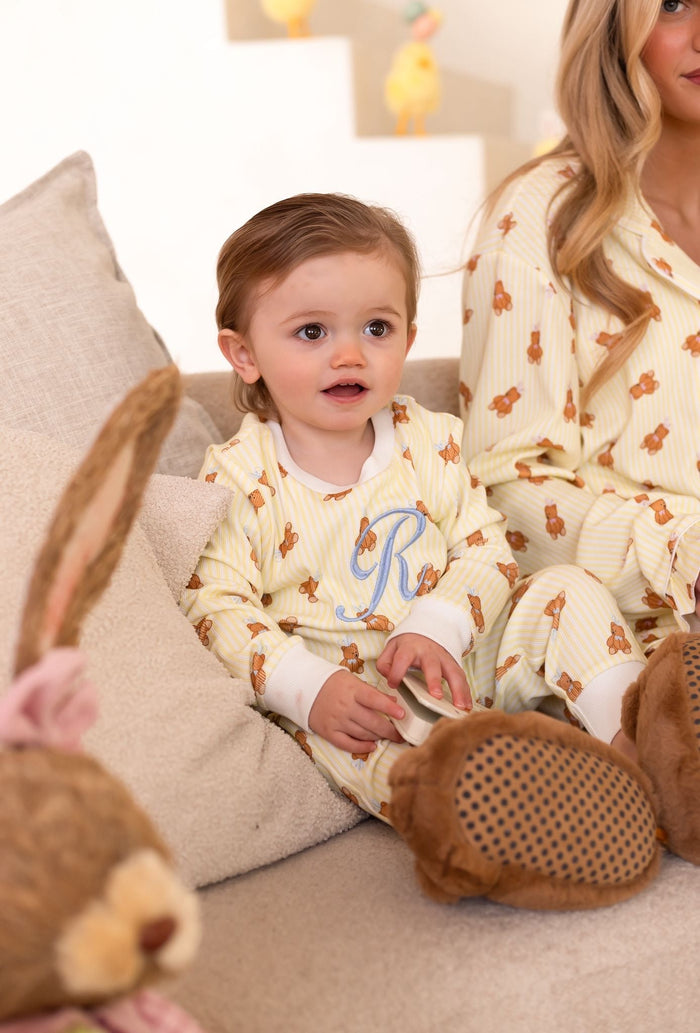 Boys Lemon Roux Bear Pyjamas