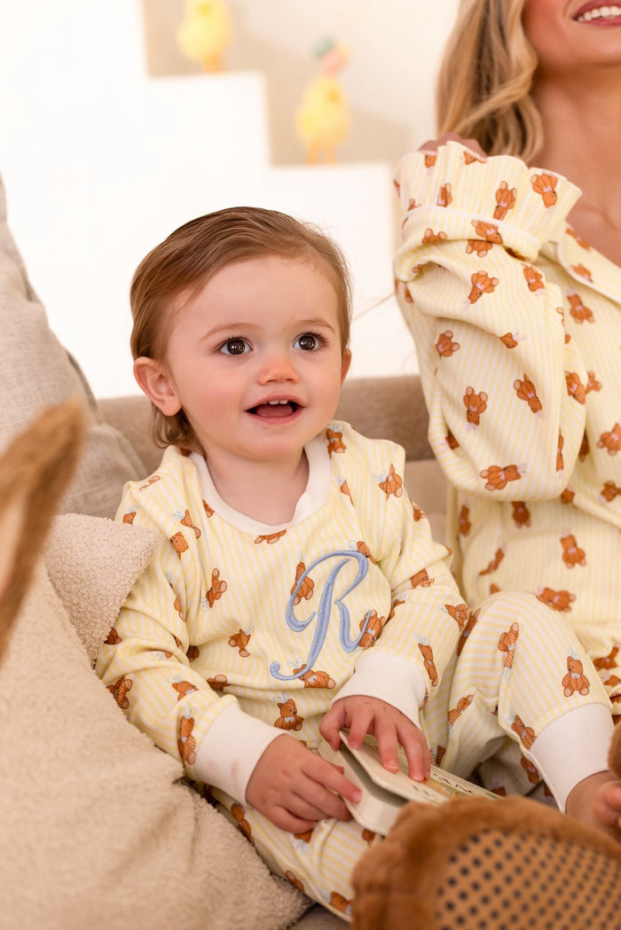 Boys Lemon Roux Bear Pyjamas