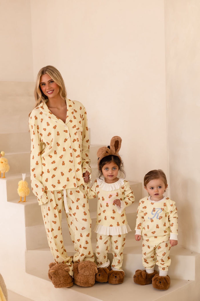 Boys Lemon Roux Bear Pyjamas