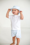 Boys Mint Toile Swimshorts