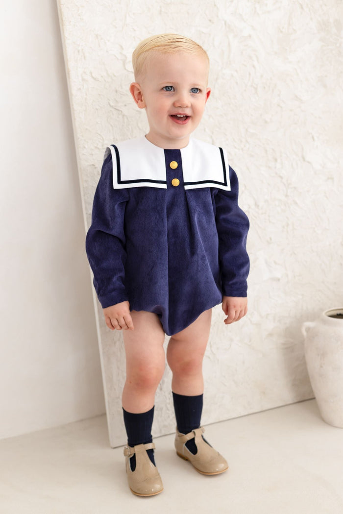 Boys Navy Ribbed Condor Socks