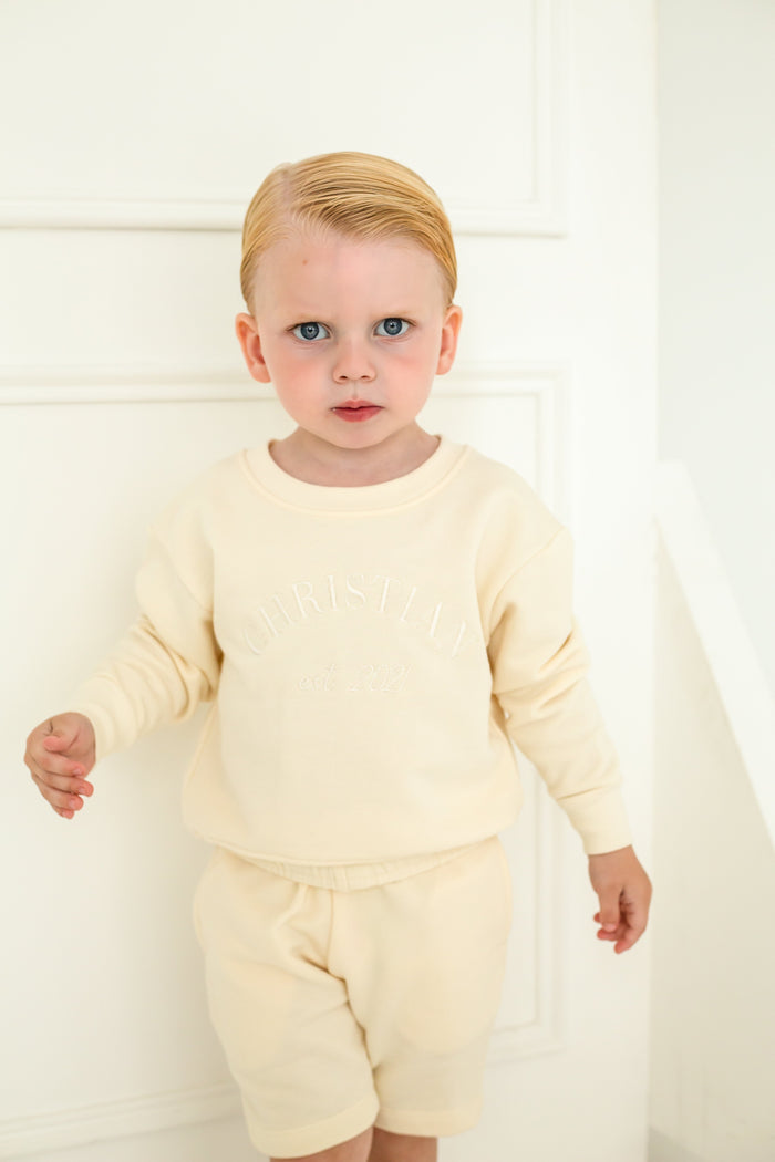 Boys Oat Personalised Est Sweater and Short Set