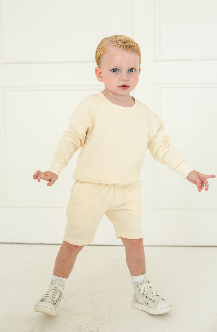 Boys Oat Personalised Est Sweater and Short Set