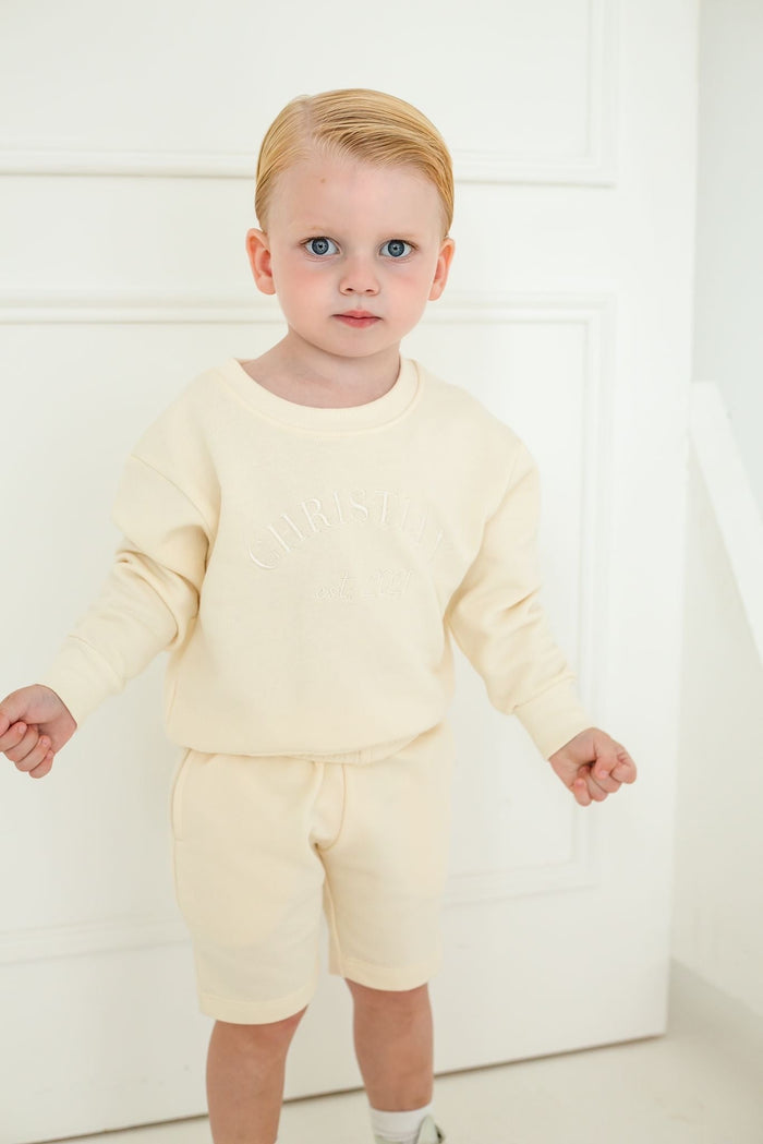 Boys Oat Personalised Est Sweater and Short Set