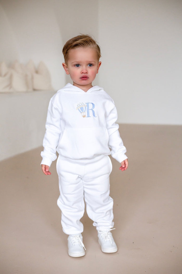 Boys Personalised Hot Air Balloon Hooded Tracksuit