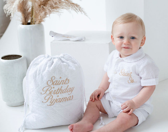 Boys Personalised Sweet Dreams Pyjamas - Short Sleeve and Leg