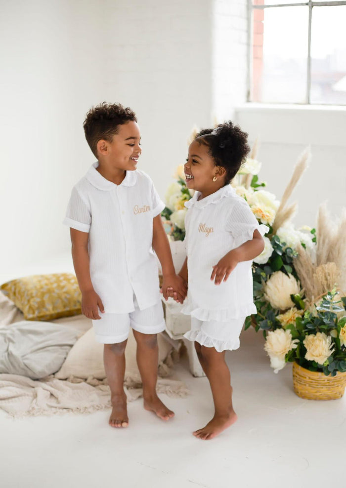 Boys Personalised Sweet Dreams Pyjamas - Short Sleeve and Leg