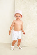 Boys Pink Ditsy Swimshorts