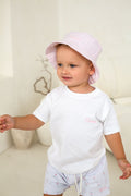 Boys Pink Stripe Bucket Hat
