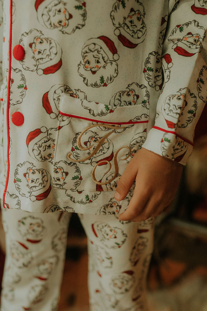 Boys Red Santa Print Pyjamas