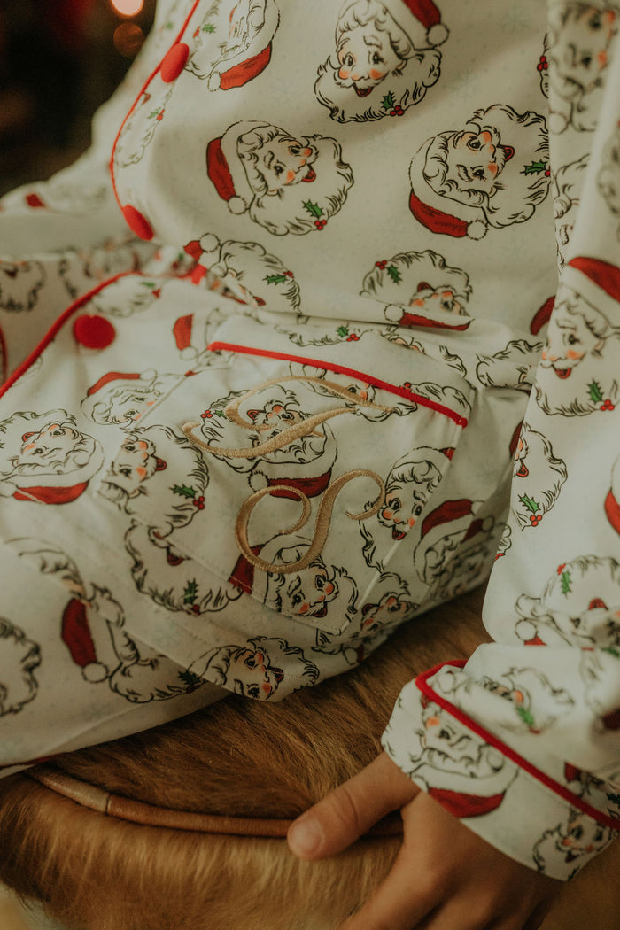 Boys Red Santa Print Pyjamas