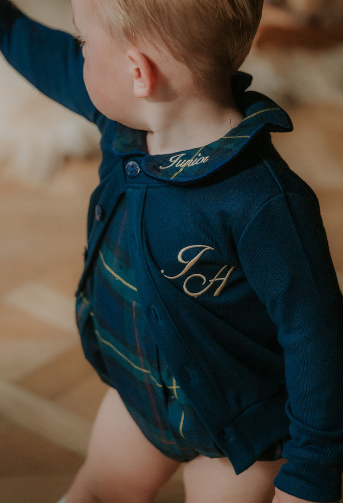 Boys Royal Navy Personalised Cardigan