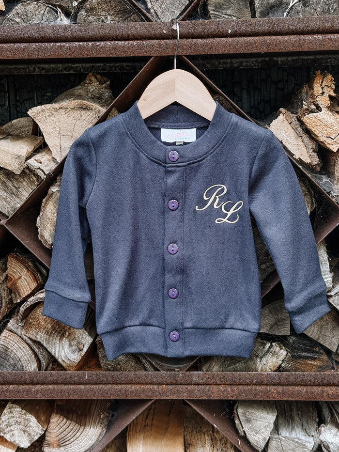 Boys Royal Navy Personalised Cardigan