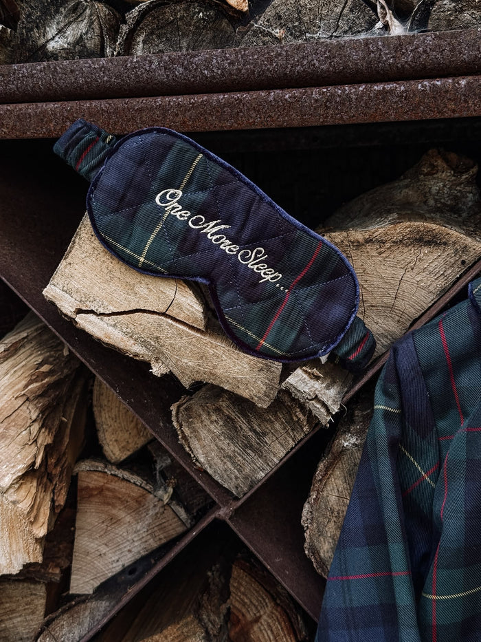Boys Royal Navy Tartan One More Sleep Eyemask