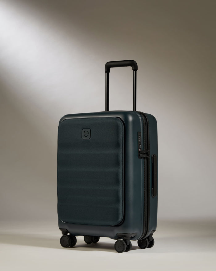 a suitcase with wheels on it